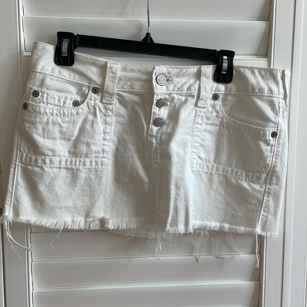 true religion denim skirt